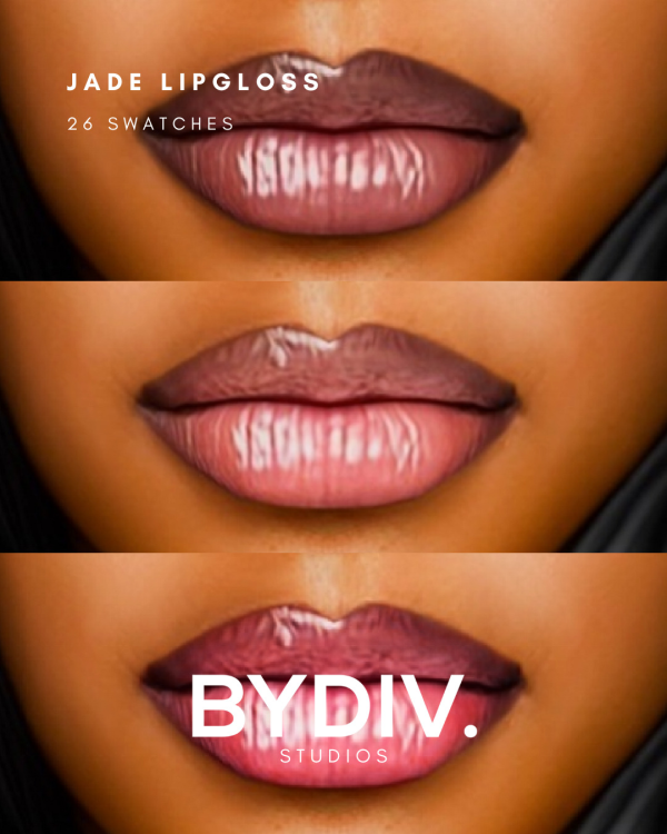 Alpha JADE LIPGLOSS by simsfinds - The Sims 4 Custom Content