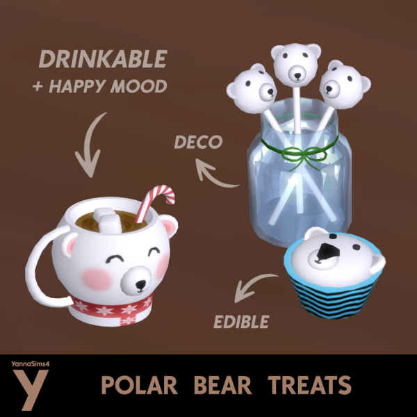 Maxis Match Polar Bear Treats by simsfinds - The Sims 4 Custom Content