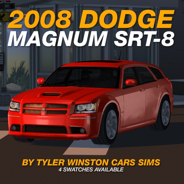 Alpha Tyler Winston Cars 2008 Dodge Magnum SRT 8 by tylerwcars - The Sims 4 Custom Content