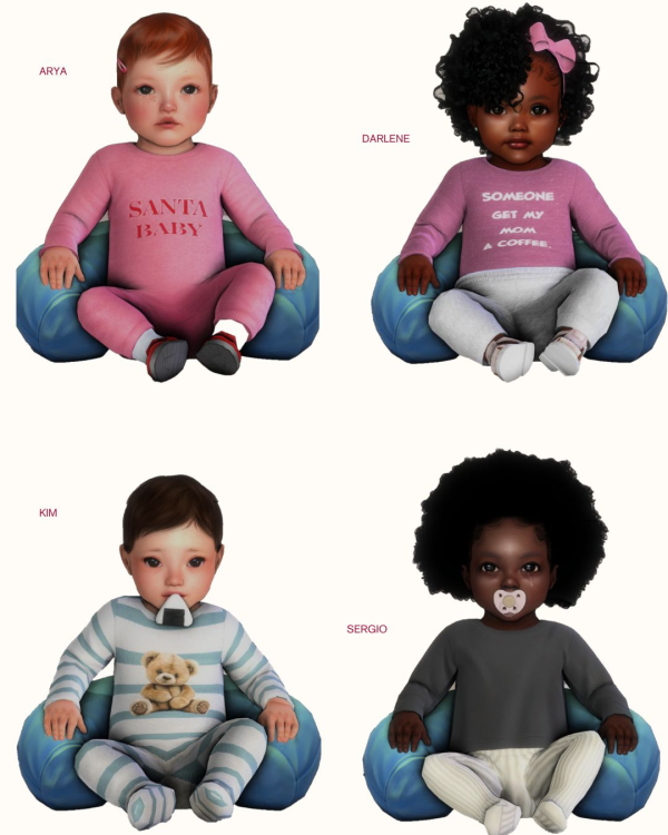Alpha infants by simsfinds - The Sims 4 Custom Content