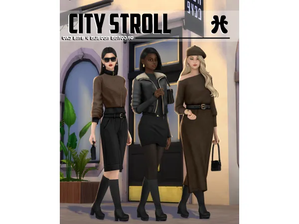 Maxis Match City Stroll by huien - The Sims 4 Custom Content