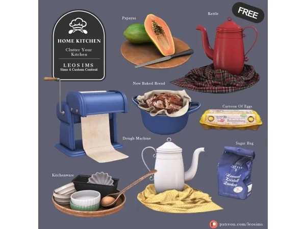 Mix Home Kitchen - The Sims 4 Custom Content