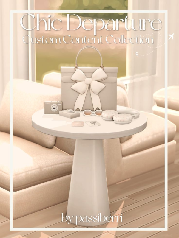 Maxis Match chic departure custom content collection by simsfinds - The Sims 4 Custom Content