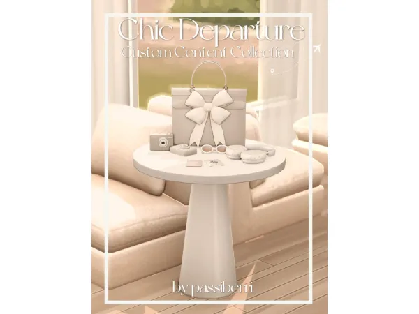 Maxis Match chic departure custom content collection by passiberri - The Sims 4 Custom Content