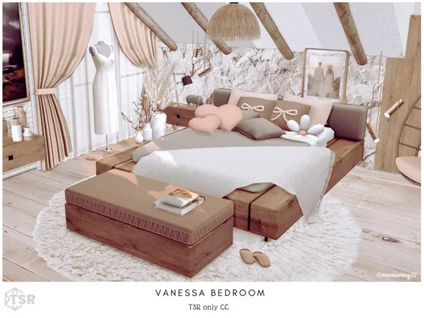 Maxis Match Vanessa Bedroom by thesimsresource - The Sims 4 Custom Content
