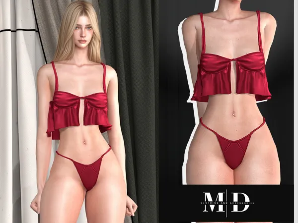 Alpha simple set of women's underwear by mydarling20 - The Sims 4 Custom Content