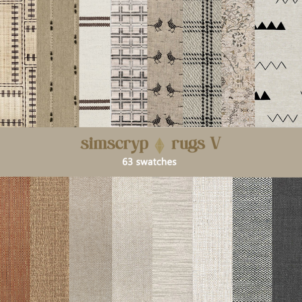 Alpha simscryp rugs V by simsfinds - The Sims 4 Custom Content