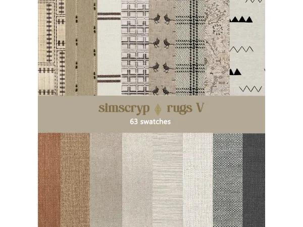 Alpha simscryp rugs V - The Sims 4 Custom Content
