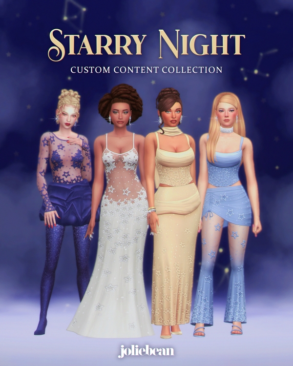 Maxis Match Starry Night Set by simsfinds - The Sims 4 Custom Content