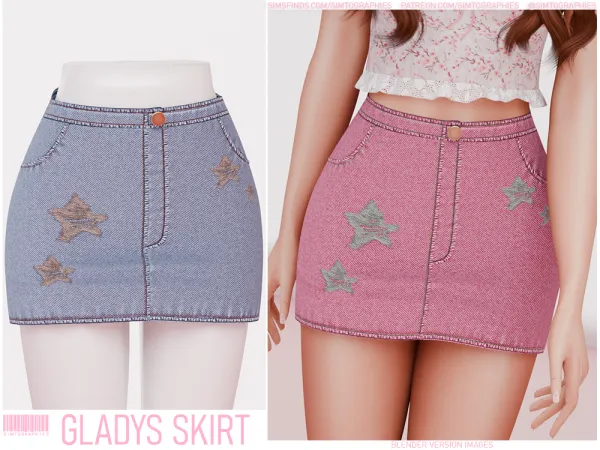 Alpha Gladys Skirt by simtographies - The Sims 4 Custom Content