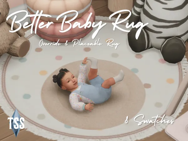 Maxis Match Better Baby Rug by simsfinds - The Sims 4 Custom Content