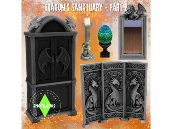 Maxis Match Dragon's Sanctuary Part 2 by Snotra902 - The Sims 4 Custom Content