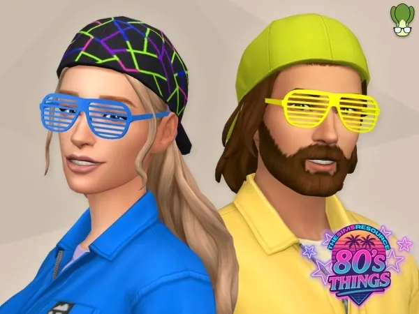 Maxis Match Wacky Shutter Shades Glasses - The Sims 4 Custom Content