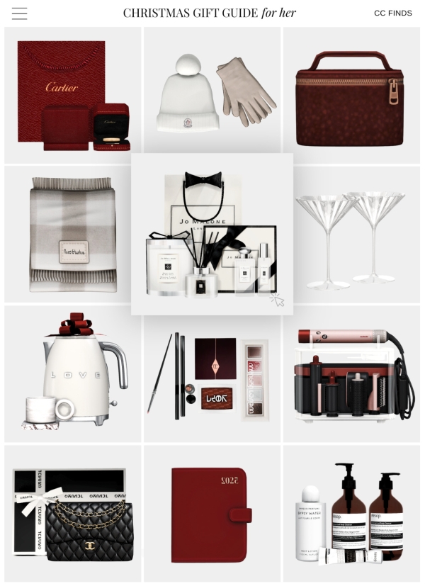 Mix CHRISTMAS GIFT GUIDE for her by simsfinds - The Sims 4 Custom Content