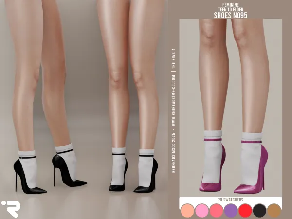 Alpha AF SHOES N095 - The Sims 4 custom content