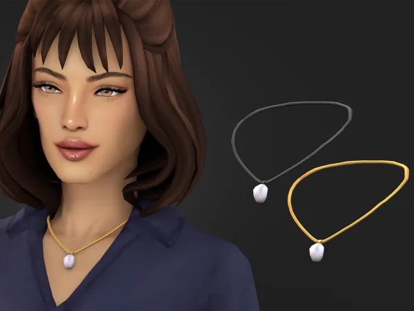 Maxis Match Luella Set Pearl Necklace by modcollective - The Sims 4 Custom Content