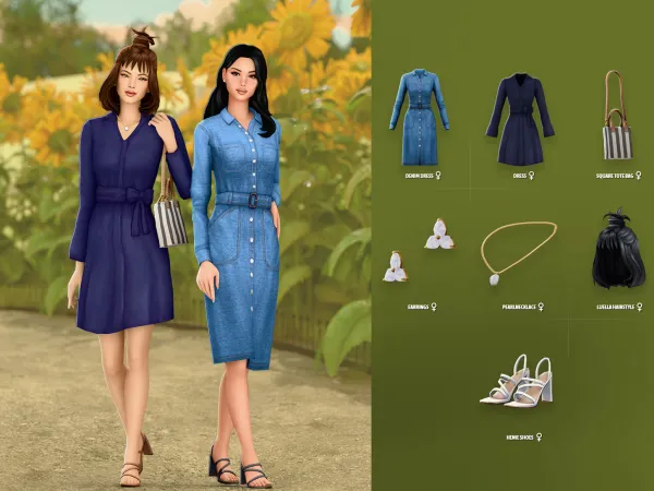 Maxis Match Luella Set - The Sims 4 Custom Content