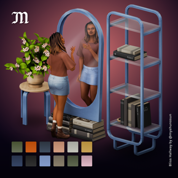 Maxis Match Bliss Hallway Stuff by simsfinds - The Sims 4 Custom Content