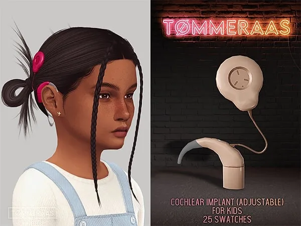 Mix TØMMERAAS Cochlear Implant for Kids by tommeraas - The Sims 4 Custom Content