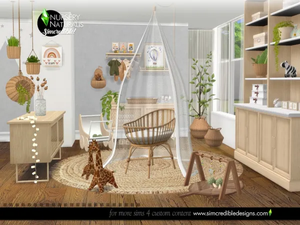 Mix Naturalis Nursery by simcredible - The Sims 4 Custom Content