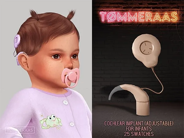 Mix TØMMERAAS Cochlear Implant for Infants by tommeraas - The Sims 4 Custom Content