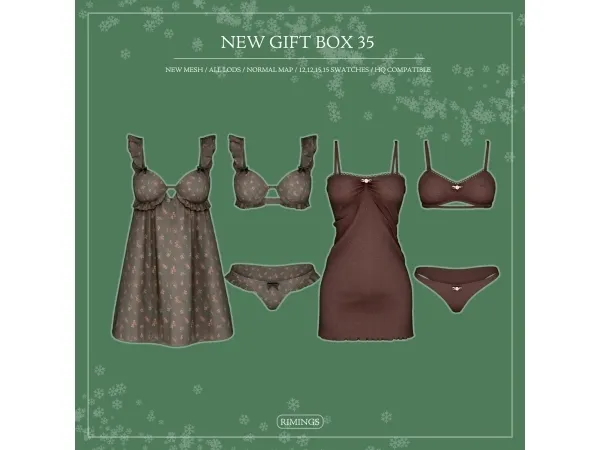 Alpha [RIMINGS] NEW GIFT BOX 35 - The Sims 4 Custom Content