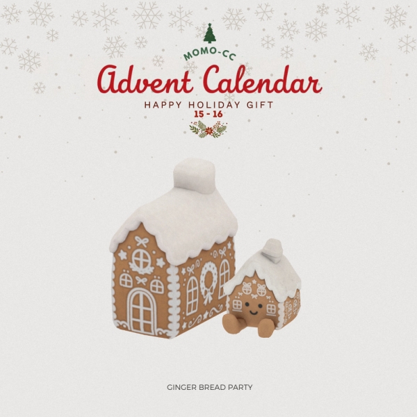 Maxis Match Ginger Bread House Plush by simsfinds - The Sims 4 Custom Content