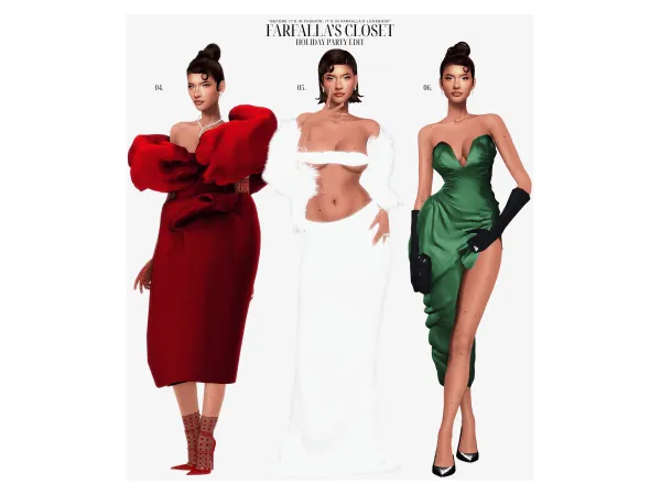 Alpha u201cHOLIDAY PARTY EDITu201d by farfallasims feat Olivia Devereux - The Sims 4 Custom Content
