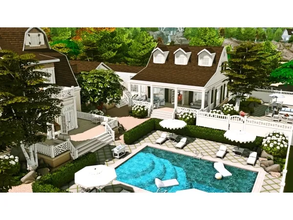 Maxis Match Cavendish Boarding School by SimmerVlogs - The Sims 4 Custom Content