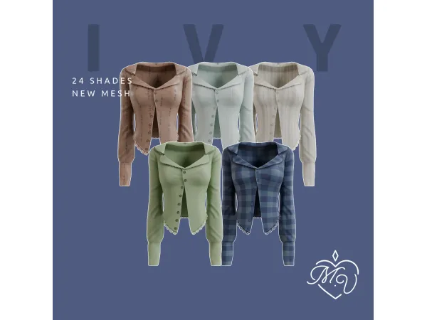 Maxis Match Ivy Top by MissValentine - The Sims 4 Custom Content