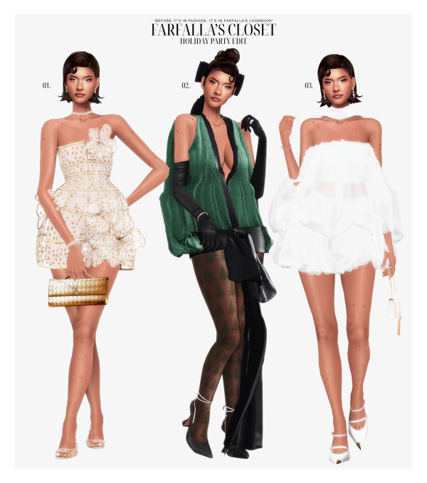 Alpha HOLIDAY PARTY EDIT by simsfinds - The Sims 4 Custom Content