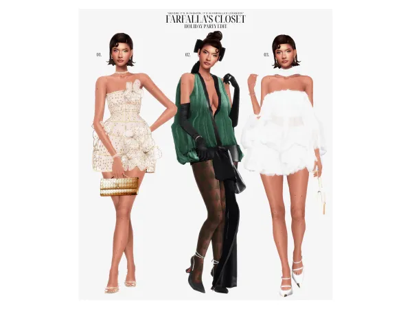 u201cHOLIDAY PARTY EDITu201d ™ by farfallasims feat. Olivia Devereux