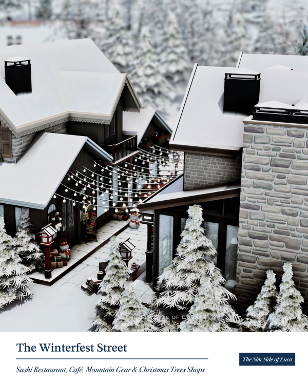 Maxis Match The Winterfest Street Mount Komorebi by simsfinds - The Sims 4 Custom Content