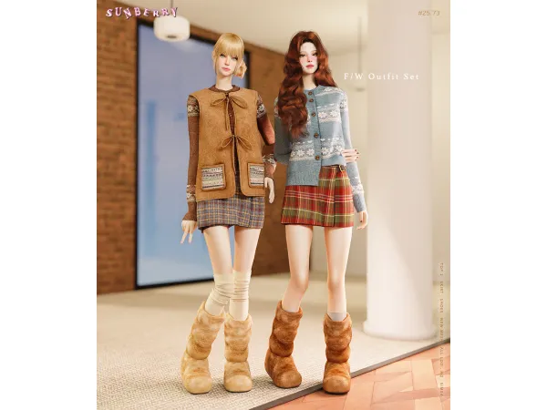 [SUNBERRY]#25.73_FW Outfit Set
