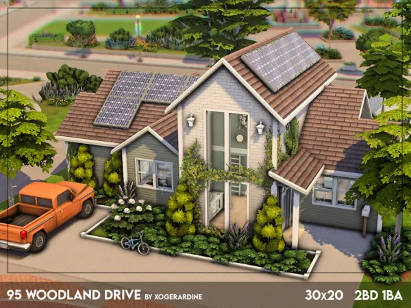 Maxis Match 95 Woodland Drive (NO ) by xogerardine - The Sims 4 Custom Content