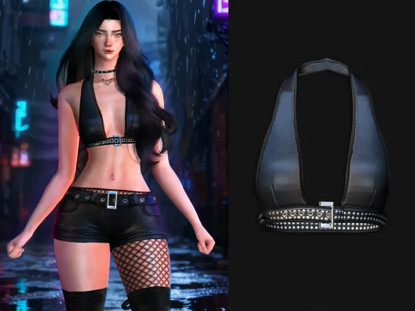 Alpha Ariangel Bra Top - The Sims 4 Custom Content