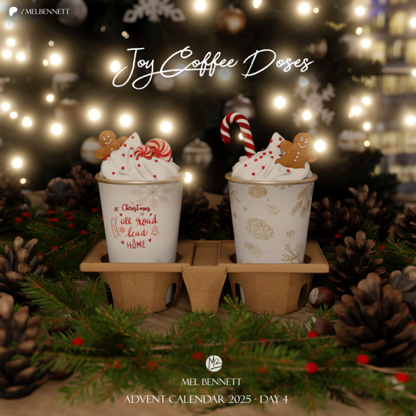 Mix Advent Calendar 2025 Day 4 Joy Coffee Doses by melbennett - The Sims 4 Custom Content