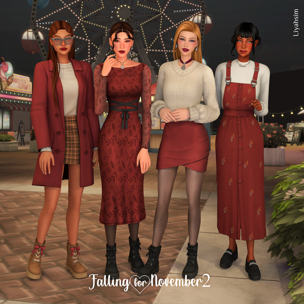 Maxis Match Falling for November 2 by liyahsim - The Sims 4 Custom Content