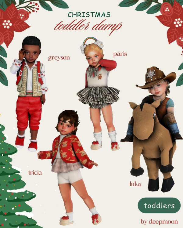 Mix 𝐂𝐡𝐫𝐢𝐬𝐭𝐦𝐚𝐬 𝐓𝐨𝐝𝐝𝐥𝐞𝐫 𝐃𝐮𝐦𝐩 by simsfinds - The Sims 4 Custom Content