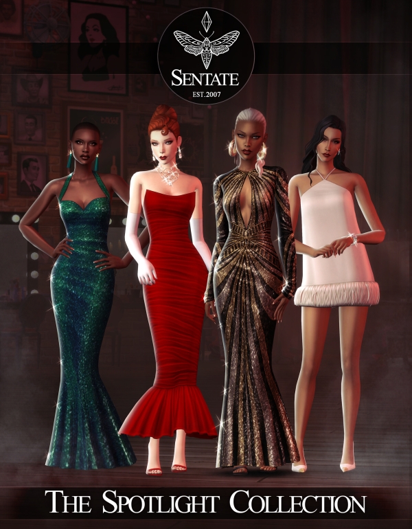 Maxis Match SENTATE The Spotlight Collection by simsfinds - The Sims 4 Custom Content
