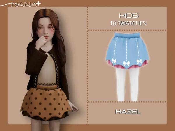 Maxis Match 7NANA (Hazel) Layered Skirt by 7nana - The Sims 4 Custom Content