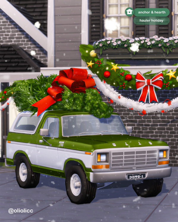 Maxis Match Anchor Hearth Hauler Holiday by simsfinds - The Sims 4 Custom Content