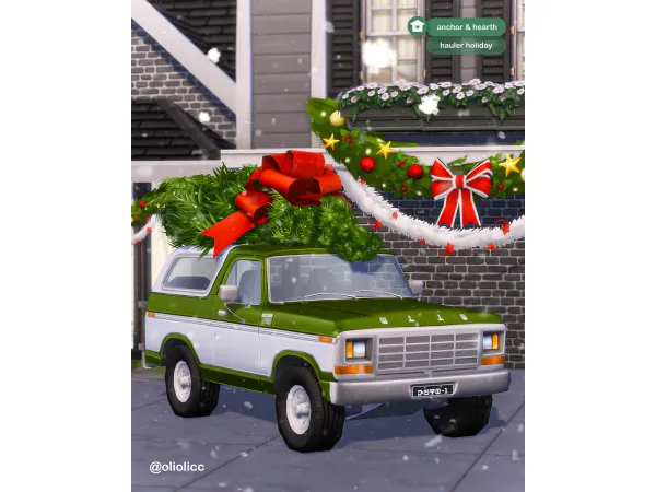 Maxis Match Anchor Hearth Hauler Holiday by oliolicc - The Sims 4 Custom Content