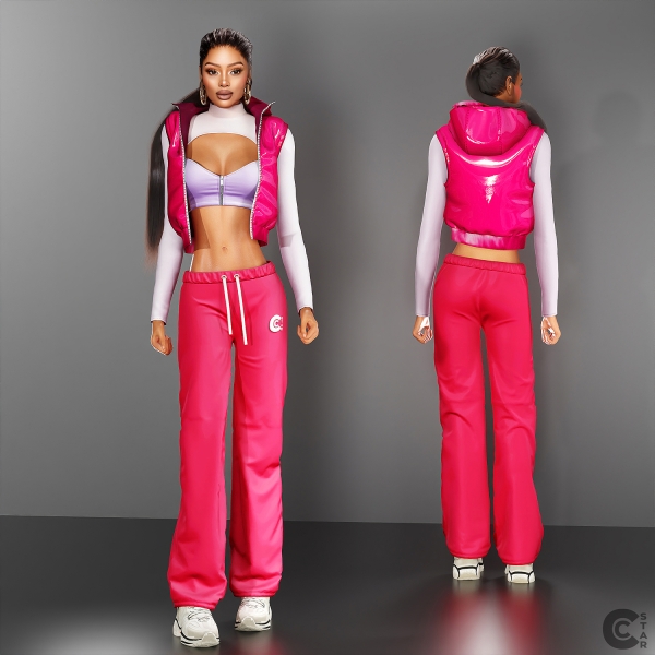Mix Relaxed Drawstring Sweatpants cool_content_star by cool_content_star - The Sims 4 Custom Content