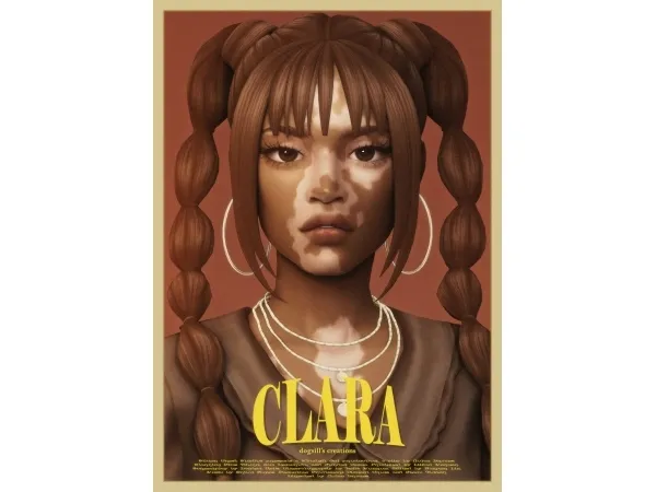 Maxis Match clara braids by dogsill - The Sims 4 custom content
