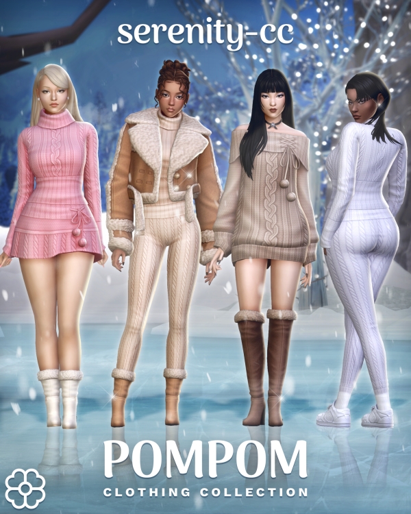 Maxis Match The Pompom Collection by simsfinds - The Sims 4 Custom Content