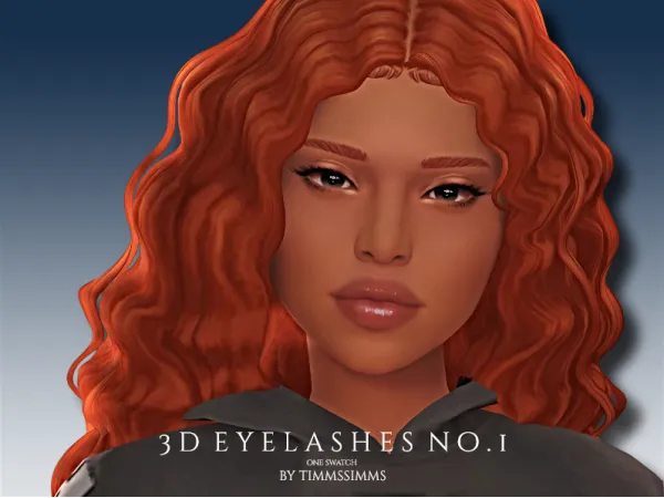 Alpha Eyelashes NO 1 - The Sims 4 Custom Content
