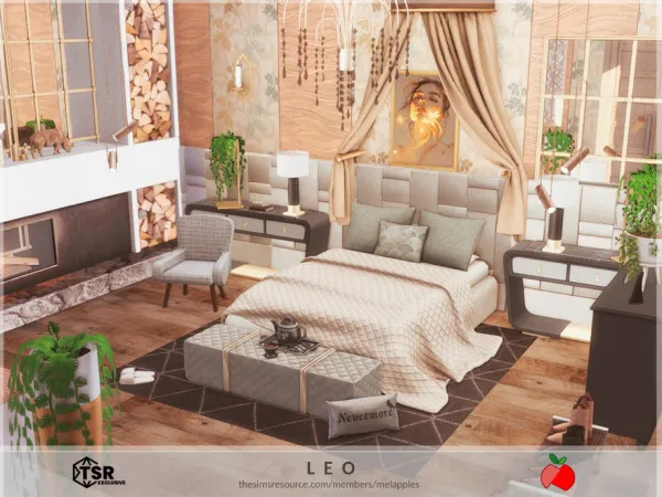 Mix Leo bedroom by melanieapples - The Sims 4 Custom Content