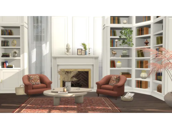 Alpha Library Wallpaper by philo - The Sims 4 Custom Content