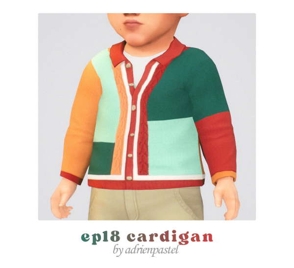 Maxis Match EP18 Cardigan Sweater by simsfinds - The Sims 4 Custom Content